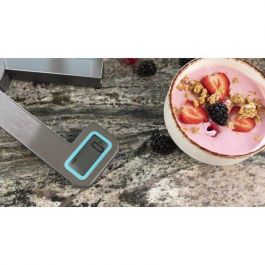 Cecotec Báscula de Cocina Cook Control 10100 EcoPower Compact Plegable Acero Inoxidable Recargable 5kg 1g