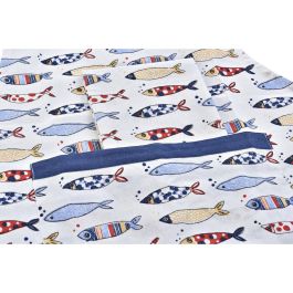 Delantal Mediterraneo DKD Home Decor Azul Rojo 80 x 0.5 x 60 cm Set de 2 (2 Unidades) Delantal Mediterraneo DKD Home Decor Azul Rojo 80 x 0.5 x 60 cm Set de 2 (2 Unidades)
