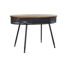 DKD Home Decor Consola estilo Loft de Abeto y Metal con 1 Cajón Desmontable, Negro y Marrón, 65x77x120 cm Precio: 238.49999998. SKU: S3040345