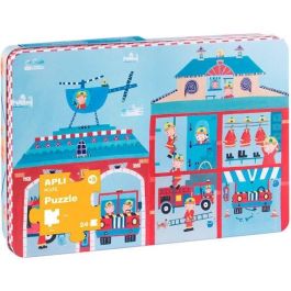 Apli Puzzle Temática Bomberos 24 Piezas Caja Metálica +3 Años Precio: 9.5900002. SKU: S8400745