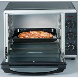Severin TO2056 Mini Horno de Convección 30 L, 1600 W, Aire Caliente, Negro/Plata, Temp. 0-230°C, Calentadores Independientes Severin TO2056 Mini Horno de Convección 30 L, 1600 W, Aire Caliente, Negro/Plata, Temp. 0-230°C, Calentadores Independientes