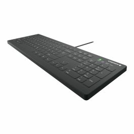 Cherry AK-C8112 Teclado Médico Alámbrico USB, Diseño Alemán QWERTZ, Completo, Negro, Resistente al Agua