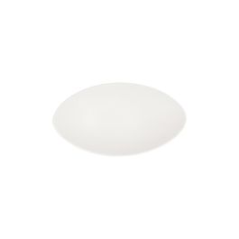 Quid Plato Oval Melamina Select 18x10,5x3 cm Blanco Mate Resistente (12 Unidades)
