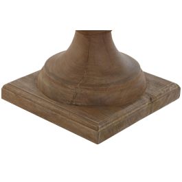 DKD Home Decor Lámpara Sobremesa Colección 1c24, Madera y Yute Tallada, 47 x 86 x 47 cm
