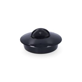 Edm Tapón de goma para fregadero Ø45mm - Negro