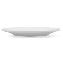 Bidasoa Plato Llano Glacial Coupe Porcelana Blanco 30 cm - Juego 4 Unidades, Alta Resistencia, Apto Lavavajillas y Microondas, Uso Hostelería