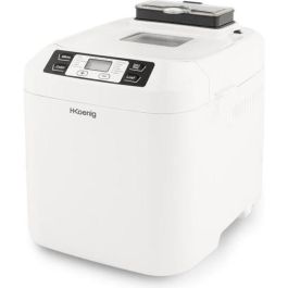 H.KoeNIG BAKE340 - Máquina para hacer pan con semillas - 12 programas - 3 niveles de cocción - 550W - 2 tamaños: 650 o 800g - Pantalla LCD