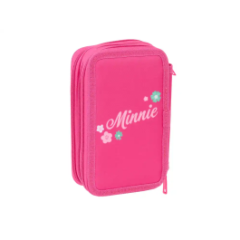 Safta Plumier Escolar Triple Minnie Mouse 37 Piezas 195x125x55 mm