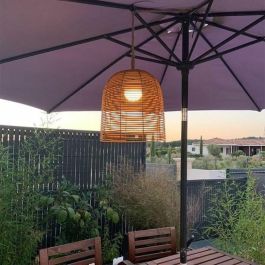 Lumisky HANG BOHEME Lámpara Colgante Nómada H35 cm Poliratán Cuerda LED Blanco Cálido Regulable