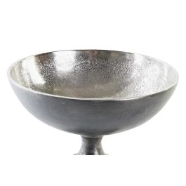DKD Home Decor Centro de Mesa de Aluminio Moderno Colección Dole Dorado Plateado de 25x25x19 cm (Pack de 2 Unidades)