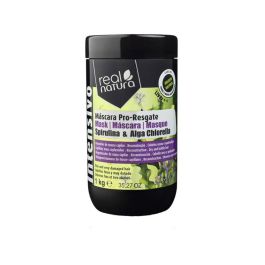 Real Natura Máscara Sem Sal Pro-Resgate Spirulina & Alga Chlorella 1000ml, Mascarilla sin sal para todo tipo de cabello dañado, 1000ml Precio: 8.94999974. SKU: B12HE6DT5S