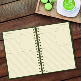 Agenda Finocam Haiku Verde A5 15,5 x 21,2 cm 2024-2025