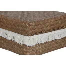Cesta Boho DKD Home Decor Natural Blanco 30 x 19 x 30 cm Set de 4 Cesta Boho DKD Home Decor Natural Blanco 30 x 19 x 30 cm Set de 4