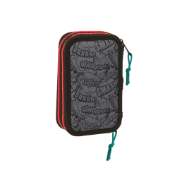 Estuche Escolar My Hero Academia Negro 12.5 x 19.5 x 4 cm 28 piezas