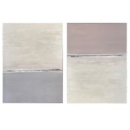 DKD Home Decor Cuadro Moderno Lienzo MDF Gris Beige 101 x 76 x 2 cm (2 Unidades) Precio: 65.49999951. SKU: B18ET37VEH