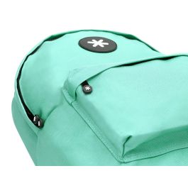 Cartera Antartik Mochila Con Asa Y Bolsillos Con Cremallera Color Verde Menta 310x160x410 mm