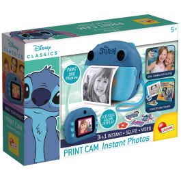 Lisciani Giochi LIS8008324107247 Cámara Instantánea PRINT CAM STITCH Lente Dual, Efectos, Marcos, Impresión Instantánea