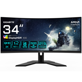 GIGABYTE G34WQCP Monitor Gaming Curvo 34" UWQHD 180Hz 1ms FreeSync Premium DisplayHDR 400 Negro Precio: 352.99000033. SKU: B18FPT4JEY