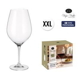 Inde Copa de Vino 1L Joia XXL, Cristalería para Vino Tinto, Modelo Jumbo, 7.2x12x26 cm (24 Unidades) Precio: 56.6900004. SKU: B1CMHTHYXQ