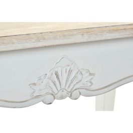 DKD Home Decor Mesa Comedor Tradicional Versalles3 Blanco Natural Madera 80 x 79 x 160 cm