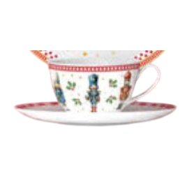 DKD Home Decor Taza Navidad Tradicional Cascanueces de Porcelana 90ml - Set de 2 Multicolor Precio: 50.49999977. SKU: B19DPN78B4