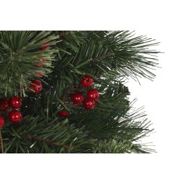 DKD Home Decor Árbol de Navidad Tradicional Red Forest Verde 150leds 80 x 120 x 80 cm