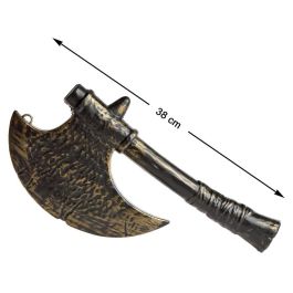 Hacha Vikinga para Disfraz y Atrezzo de 38 cm con Hoja Plateada - Ideal para Carnaval, Halloween, Eventos Medievales y Sesiones de Fotos Precio: 1.79000019. SKU: B12R38H4JY