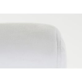 DKD Home Decor Butaca Moderno Blanco Acero Poliester 57 x 92 x 75 cm