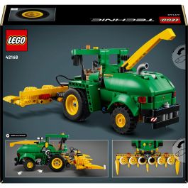 LEGO Technic 42168 John Deere 9700 Forage Harvester con dirección trasera y cabezales para maíz, juguete construcción +9 años