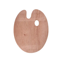 Liderpapel Pinceles Sinteticos Pack 12 Unidades con Puntas y Tamaños Surtidos + Paleta de Madera