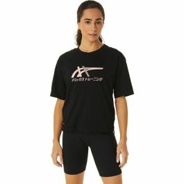 Camiseta de Manga Corta Mujer Asics Tiger Negro Precio: 29.9959. SKU: B13VTAQ2XZ