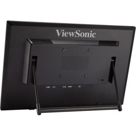 Viewsonic TD1630-3 Pantalla Táctil Multi-usuario LCD de 15.6" HD (1366x768) Inclinable para PC, Color Negro, HDMI/VGA, Altavoces Integrados
