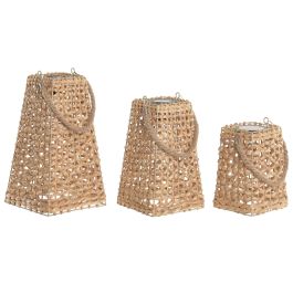 DKD Home Decor Lámpara Solar Terraza Y Jardín Marrón 20 x 36 x 20 cm Set de 3 (2 Unidades) Precio: 52.5000003. SKU: B19VKKQFF9