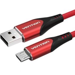 Cable USB 2.0 Vention COARG/ USB Macho - MicroUSB Macho/ Hasta 60W/ 480Mbps/ 1.5m/ Rojo Precio: 4.1382. SKU: B1E4FLAA6D