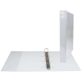 Esselte Carpeta Canguro 4 Anillas Mixtas 25mm A4 Plástico Blanca