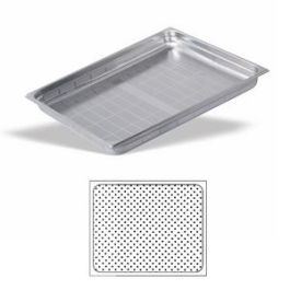 VOLLRATH PUJADAS CUBETA GN 2/1 PERF INOX 18/10 AISI 304, Altura 6.5 cm, Dimensiones 53 x 65 cm, Capacidad 18.8 litros Precio: 64.49999985. SKU: B1DDQPEYYP