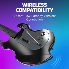 PDP 1717630706377 Guitarra inalámbrica Riffmaster para PlayStation 4, PlayStation 5 y PC Negra