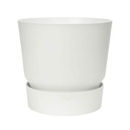 Maceta redonda ELHO Greenville 40 - Exterior - Ø 39 x H 36.8 cm - Blanco