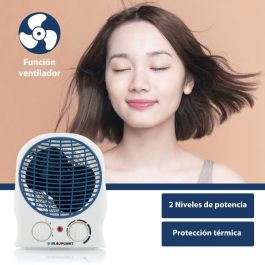 BLAUPUNKT - Calefactor portátil eléctrico de 2000W, calefacción rápida