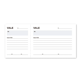 Liderpapel Talonario Vales Tres en Folio 104 Texto en Portugues