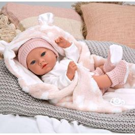 Muñeca elegance 38 cm aria rosa c/ manta (muñeco de peso) (cuerpo vinyl, sexo niña) Muñeca elegance 38 cm aria rosa c/ manta (muñeco de peso) (cuerpo vinyl, sexo niña)
