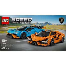 LEGO 77238 Lamborghini Revuelto y Huracán STO – Pack Doble de Coches de Juguete de Carreras para Construir