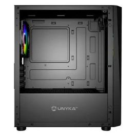 Unykach Caja Ordenador Gaming Mini Glayze Negra Micro ATX ARGB Cristal Templado