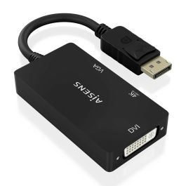 AISENS - CONVERSOR DISPLAYPORT V1.2 A VGA/DVI/HDMI, DP 1.2/M-VGA/H-DVI/H-HDMI/H 4K, NEGRO, 15CM Precio: 15.49999957. SKU: B18T7T7PBS