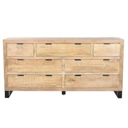 Cajonera Home ESPRIT Marrón Negro Alpino 180 x 45 x 91 cm Cajonera Home ESPRIT Marrón Negro Alpino 180 x 45 x 91 cm