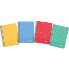 IMPREX Cuaderno Espiral Tapa PP A5 80 Hojas 90 gr Cuadrícula 4x4 Colores Surtidos (Amarillo, Rojo, Verde, Azul) - 4 Unidades (4 Unidades) Precio: 5.89000049. SKU: B1CGVQ6LH3