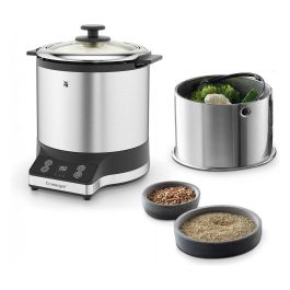 WMF 0415260011 Reiskocher mit Lunch-to-go-Box Olla arrocera de Acero Inoxidable con Caja para Llevar, 1 L