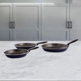 Set 3 Sartenes Aluminio Estampado Nuit Quid 20-24-28 cm