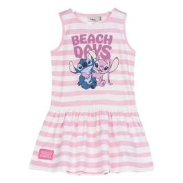 Cerdá Vestido de Niña del personaje Stitch, Talla 8 Años, en Single Jersey y Color Rosa Precio: 12.79696. SKU: B1H4N4R937