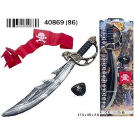 Espada pirata de juguete con accesorios y medidas de 17,5x55x2,5 cm, ideal para niños a partir de 3 años Precio: 2.50000036. SKU: B1477JQ8TD